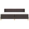 vidaXL Cama Box com colch&atilde;o Marrom Escuro 200 x 200 cm tecido