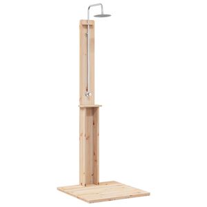 vidaXL Chuveiro Externo Natural 75 x 76 x 217 cm