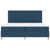 vidaXL Cama Box Spring LED com colch&atilde;o Azul 200 x 200 cm tecido