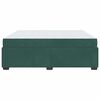 vidaXL Estrutura da Cama com colch&atilde;o Verde Escuro 180 x 200 cm tecido