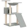 vidaXL &Aacute;rvore p/ gatos c/ postes arranhadores sisal 83 cm cinza-claro