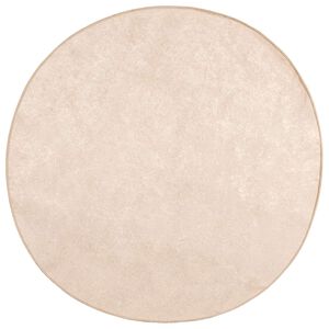 vidaXL Passadeira MARSA Creme 120 x 120 cm Poli&eacute;ster e PVC