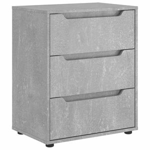 vidaXL Aparador VISNES 60x40x73 cm concreto cinzento