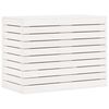 vidaXL Cesto de roupa suja 88,5x44x66 cm pinho maci&ccedil;o branco