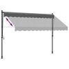 vidaXL Toldo retr&aacute;til 300x150 cm tecido e a&ccedil;o antracite