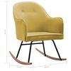 vidaXL Cadeira de baloi&ccedil;o veludo amarelo mostarda