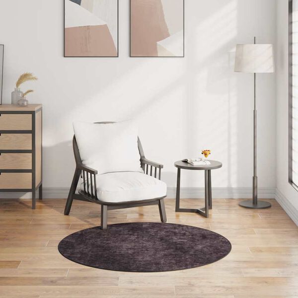 vidaXL Tapete lav&aacute;vel &phi;120 cm antracite