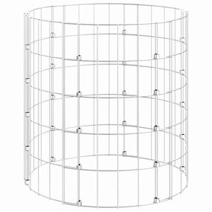 vidaXL Compostor de jardim &Oslash;50x50 cm a&ccedil;o galvanizado