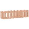 vidaXL Canteiro elevado c/ design de cerca 200x50x50cm madeira douglas