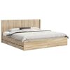 vidaXL Estrutura de Cama com Armazenamento e Cabeceira Carvalho Sonoma