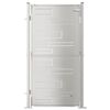 vidaXL Port&atilde;o de jardim 100x175 cm A&ccedil;o inoxid&aacute;vel