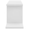 vidaXL Prateleira TV parede 125x18x23 cm derivados de madeira branco