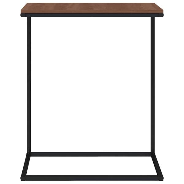 vidaXL Mesa de centro 55x35x66 cm derivados de madeira preto