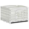 vidaXL Cercado para Cachorros com 4 Pain&eacute;is 122 x 106,5 x 82 cm Branco