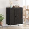 vidaXL Buffet Carvalho Preto 69,5 x 34 x 90 cm