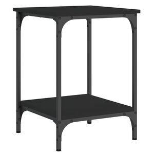 vidaXL Mesa de centro 40x40x55 cm derivados de madeira preto