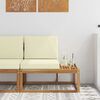vidaXL Sof&aacute; de Canto Externo com almofada Natural 91 x 63 x 73 cm