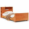 vidaXL Cama sem colch&atilde;o 100x200 cm pinho maci&ccedil;o castanho-mel