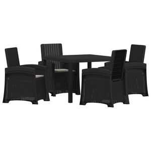 vidaXL Conjunto de Jantar para Jardim 5 unid. PP