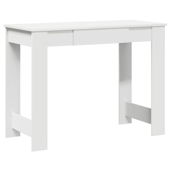 vidaXL Secretária 100x45x75 cm derivados de madeira branco