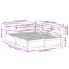 vidaXL Cama com estante sem colch&atilde;o 160x200 cm pinho maci&ccedil;o