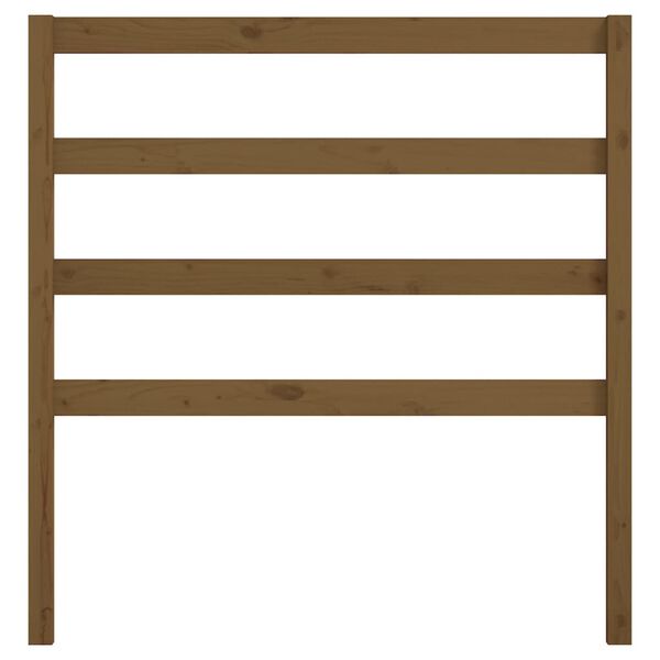 vidaXL Cabeceira de cama 95x4x100 cm pinho maci&ccedil;o castanho mel