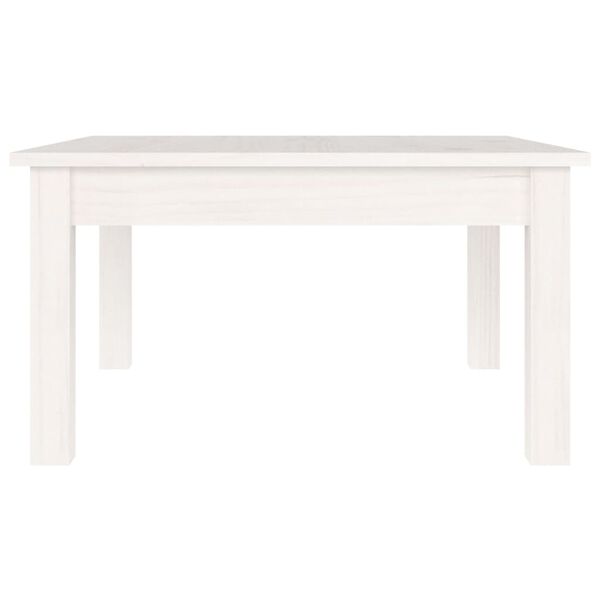 vidaXL Mesa de centro 55x55x30 cm pinho maciço branco