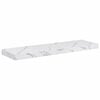 vidaXL Prateleira de Parede 4 pcs M&aacute;rmore Branco 90 x 23,5 x 4 cm