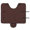 vidaXL Cobertor de Cavalo Marrom Escuro Completo Poli&eacute;ster