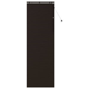 vidaXL Cortina Veneziana Marrom Escuro 75 x 250 cm 35 mm