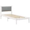 vidaXL Estrutura da Cama com cabeceira Cinzento-claro 80 x 190 cm