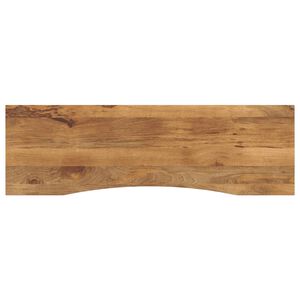 vidaXL Tampo de mesa com curva 160x50x2,5 cm mangueira &aacute;spera maci&ccedil;a