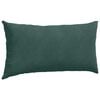 vidaXL Travesseiros de Sof&aacute; 2 pcs Verde Escuro 80 x 40 cm