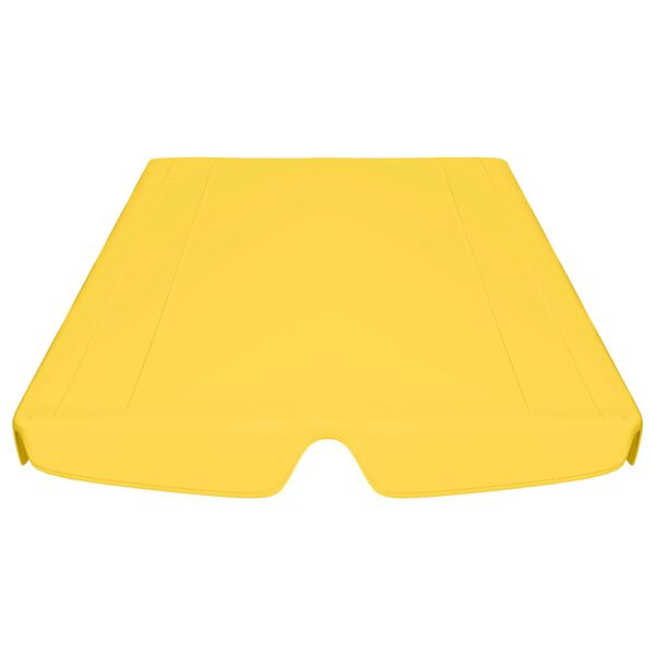 vidaXL Toldo suplente baloiço jardim 188/168x145/110 cm amarelo