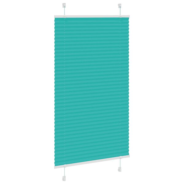 vidaXL Gasolina verde Plissada Cega 80x150 cm Largura Tecido 79,4 cm