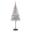 vidaXL &Aacute;rvore de Natal com 300 LEDs com suporte Branco 180 cm PE e A&ccedil;o