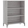 vidaXL Estante 69,5x32,5x90 cm derivados de madeira cinzento sonoma