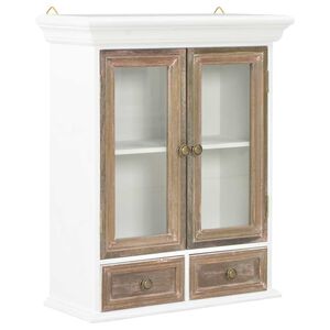 vidaXL Arm&aacute;rio de parede 49x22x59 cm derivados de madeira branco