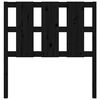 vidaXL Cabeceira de cama 95,5x4x100 cm pinho maciço preto
