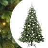 vidaXL &Aacute;rvore de Natal Artificial com 300 LEDs Verde 180 cm PE e PVC