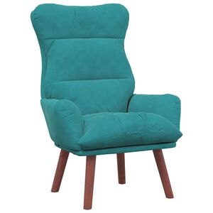vidaXL poltrona Turquesa 69 x 74 x 93 cm Veludo