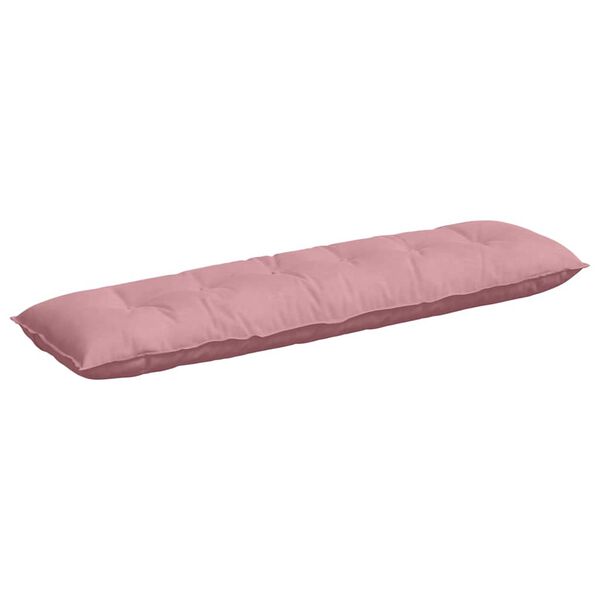 vidaXL Travesseiro para Costas Rosa 180 x 50 cm