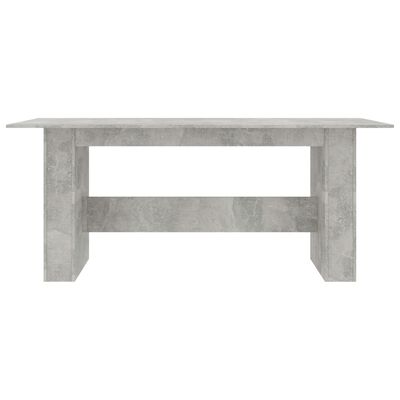 vidaXL Mesa de jantar 180x90x76 cm contraplacado cinzento cimento