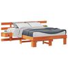 vidaXL Estrutura da Cama com cabeceira Castanho 120 x 190 cm