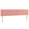 vidaXL Cama boxspring com colch&atilde;o 120x190 cm veludo rosa