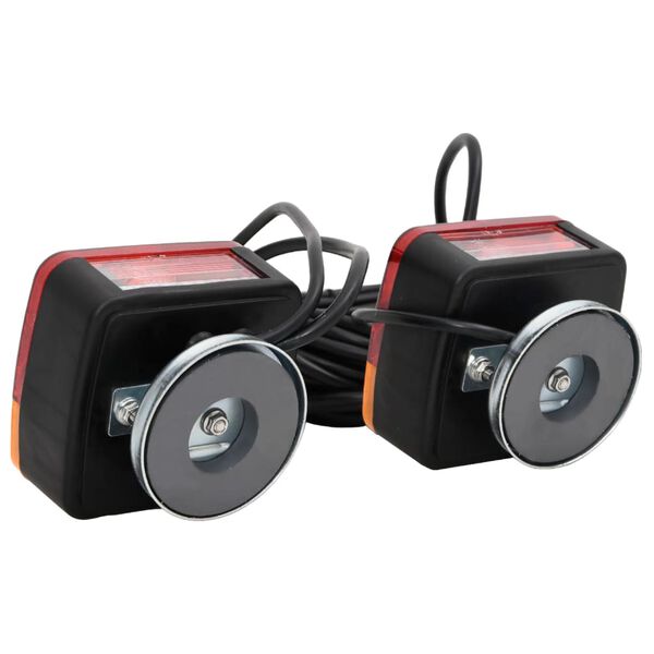 vidaXL Farolins de reboque 2pcs l&acirc;mpada cl&aacute;ssica 12V vermelho