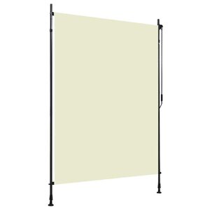 vidaXL Estore de rolo para exterior 150x270 cm creme