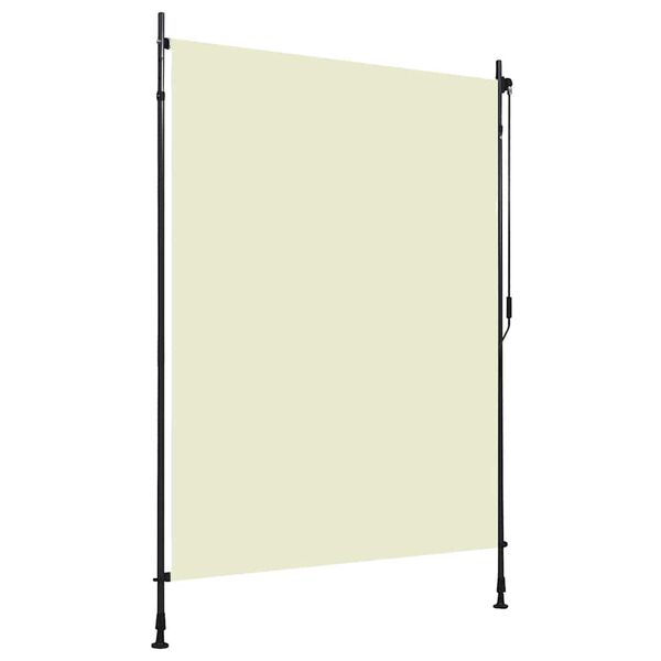 vidaXL Estore de rolo para exterior 150x270 cm creme