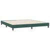 vidaXL Estrutura de cama sem colch&atilde;o 180x220 cm veludo verde-escuro