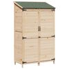 vidaXL Galp&atilde;o de Jardim com telhado Natural 106,5 x 56 x 176 cm